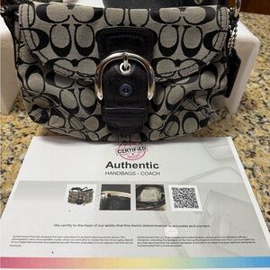 Coach Black and Gray Crossbody Bag